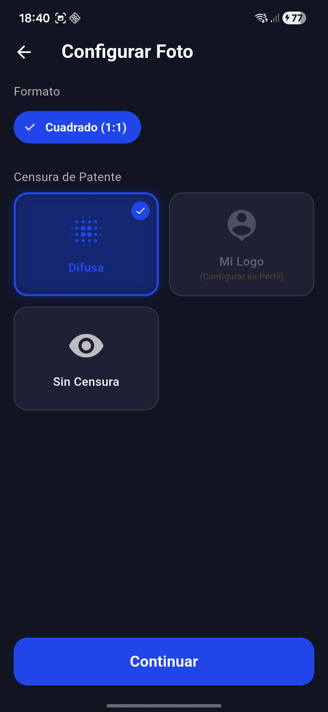 Editor Foto en App SmartFlota