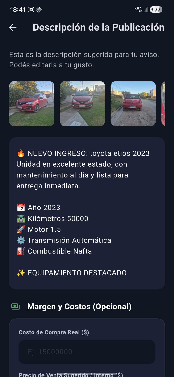 Descripcion AI en SmartFlota