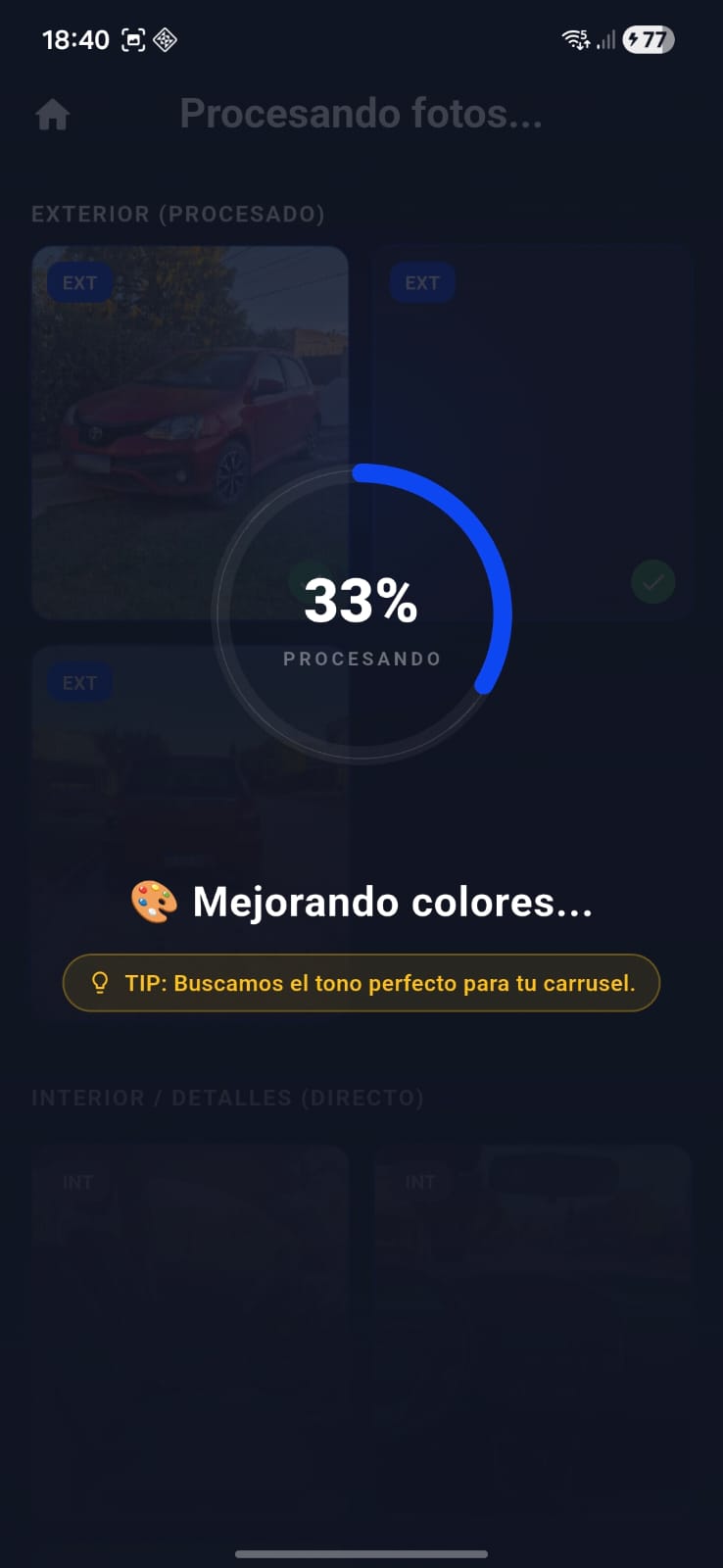 IA procesando en SmartFlota